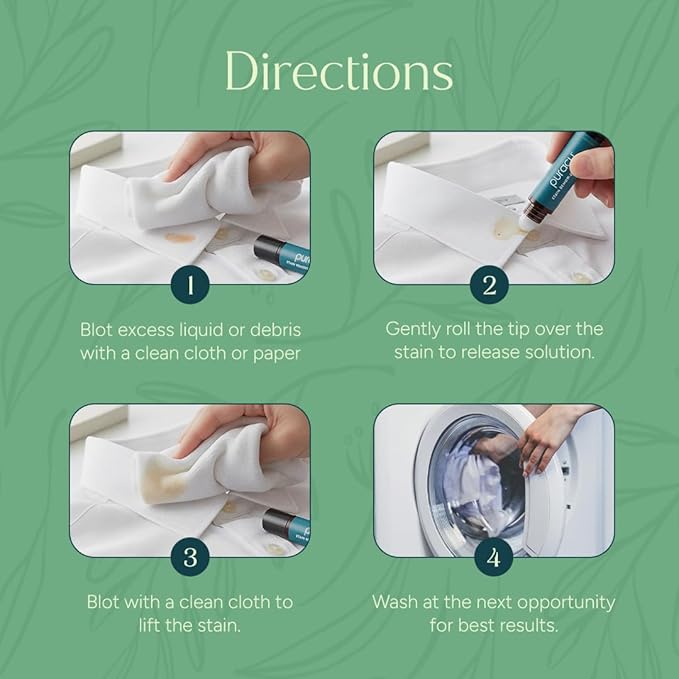 Puracy Stain Remover Pen Stain Stick, Travel and Laundry Stain Cleaner for Clothes, Baby Essentials, Kids Stains, Oil and Fabric Spot Cleaner, (Pen, 1 pack)