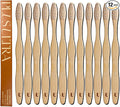 Biodegradable and Eco-Friendly Bamboo Toothbrush 12-Pack - BPA Free Soft Bristle - Dentist-Approved and All-Natural Toothbrush with Logo Etched on Handles by Plus Ultra