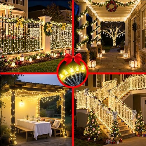 750 LED 240FT Christmas String Lights Outdoor, 12 Pro Modes with Timer