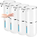 4 Pack Automatic Soap Dispenser,Liquid Soap Dispenser Touchless,12.8oz/380ml USB Rechargeabled Wall Mounted Smart SoapDispenser for Bathroom Kitchen Dish Soap