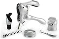 Rabbit Wine Tool Kit (Silver), 6 Piece Set