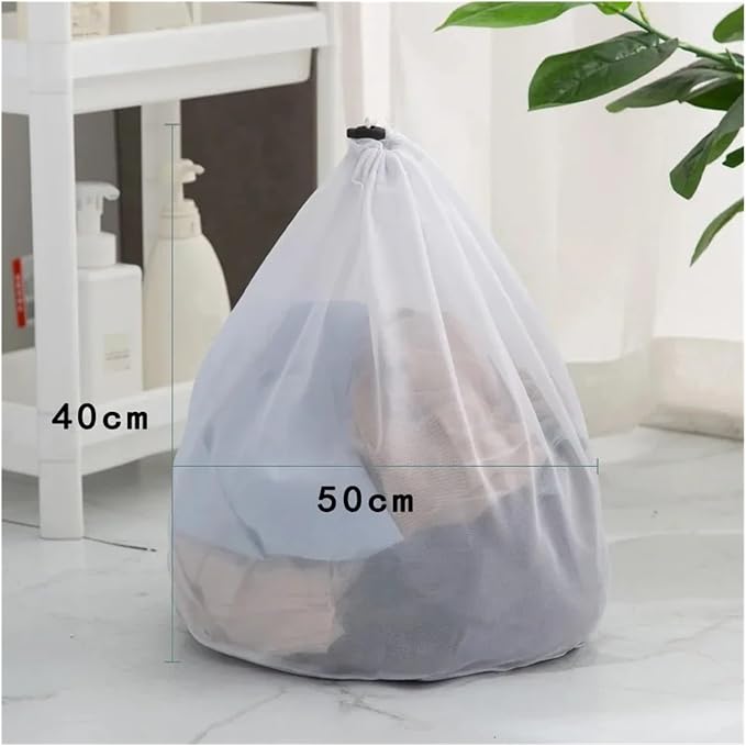 1-4PCS Household Storage Washing Laundry Bag Mesh Organizer Net Bra Socks Underwear Shoe Storag Wash Machine Cover Clothes(B 40x50cm,2pcs)