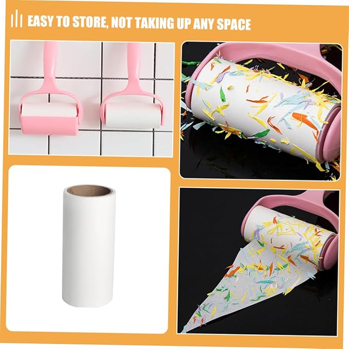 16pcs Refillable Lint Roller Set Multi-Function Sticky Roller for PET and Lint on Clothes Couch and Carpet Convenient Household Cleaning Tool