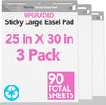 Nortix Flip Chart Paper, Sticky Easel Pads, Chart Paper for Teachers,Super Adhesive & Bleed-Resistant, Large Self-Stick Easel Paper for Classroom/Office, 25 x 30 inch, 30 Sheets/Pad, 3 Pads