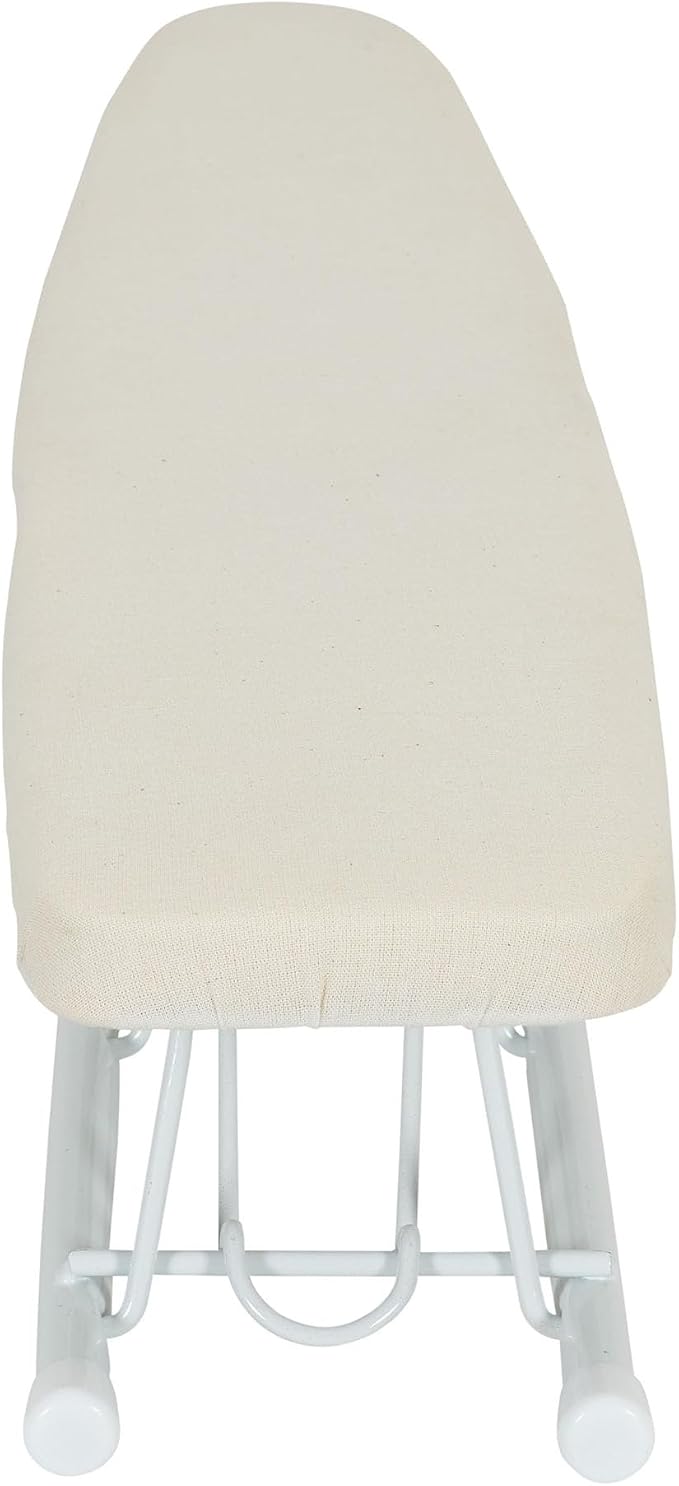 Household Essentials Basic Sleeve Mini Ironing Board | Natural Cover and White Finish | 4.5" x 20" Ironing Surface