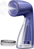 HiLIFE Steamer for Clothes, Portable Handheld Design, 240ml Big Capacity, 700W, Strong Penetrating Steam, Removes Wrinkle, for Home, Office and Travel(ONLY FOR 120V) (Navy blue)