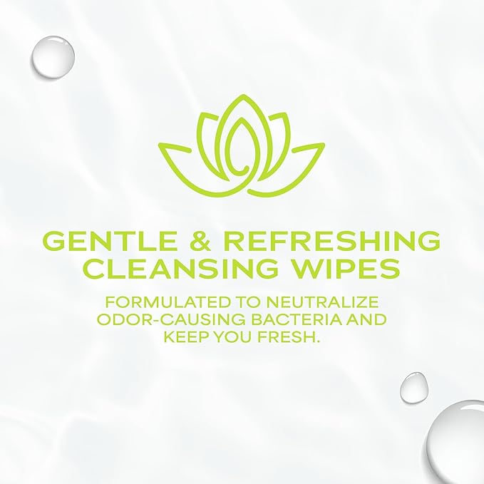 WaterWipes Refreshing Feminine Wipes, Stay Fresh On-The-Go, pH Friendly for Daily Intimate Care, Odor Removal, Gynecologist Approved, Fragrance Free, 112 Count (4 Packs)