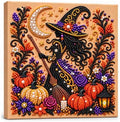 Diamond and Pearl Art Kits for Adults, Halloween Decorations, Framed Decor