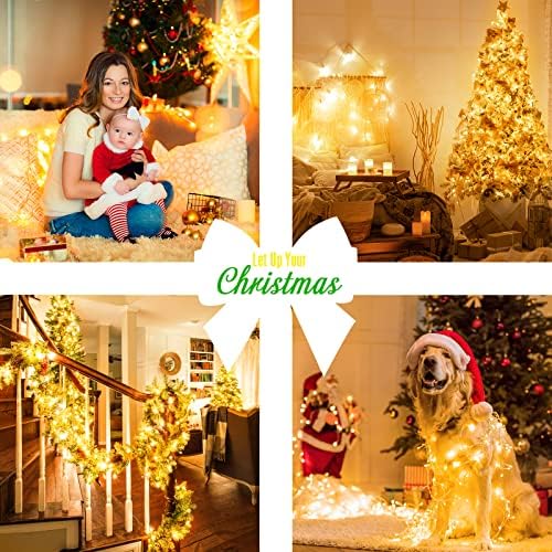 JMEXSUSS 150 LED String Lights for Bedroom, Classroom Lights Plug in