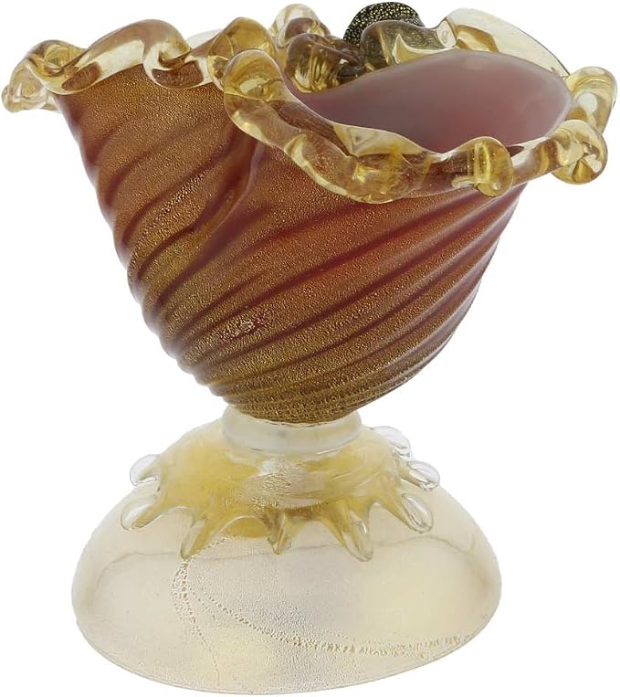 Glass Of Venice Murano Glass Venetian Moor Bowl Vase