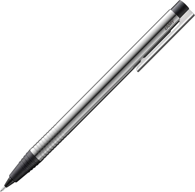 Lamy Logo 205 Matte Ballpoint Pen Set Including Large Refill M 16 Black and Mechanical Pencil 105 with Fine Line Lead M 40 (0.7 mm) Including Black Leather Case and Gift Packaging