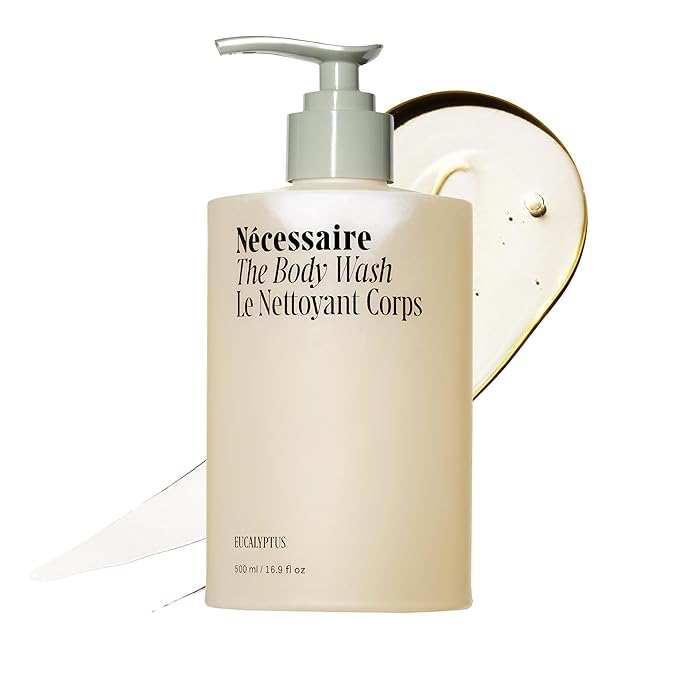 Nécessaire The Body Wash Eucalyptus — Multi-Oil Shower Gel Body Wash for Women + Men. Non-Comedogenic + Hypoallergenic for Sensitive Skin with Niacinamide. 500ml/16.9 fl oz