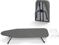 Small Ironing Board Foldable 31"x12" Black | BlissBoard Tabletop Iron Board with Cover and Pad, Metal Frame Mini Countertop Iron Table for Space Saving