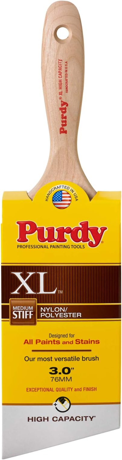 Purdy 3' 144424430 XL High Capacity Paint Brush, Angle Sash, Beavertail