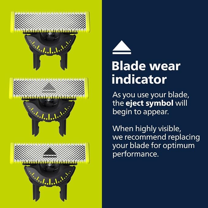 Philips Norelco OneBlade 360 Blade, Genuine Replacement Blade, Face/Body Kit, for OneBlade Electric Shaver and Trimmer, Durable Stainless Steel, Trim, Edge and Shave, QP614/80