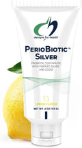 Designs for Health PerioBiotic Silver Hydroxyapatite Toothpaste - Fluoride Free Toothpaste with Oral Probiotics with Whitening Hydroxyapatite - Supports Gum Health & Remineralization (4oz Lemon)