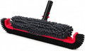 SEPETREL 22" Extra Long Pool Brush with Chenille Scrubber | Heavy Duty Nylon Bristles, Curved Edges for Cleaning Corners, Safe for All Surfaces & Vinyl Liners, Fits Standard Poles