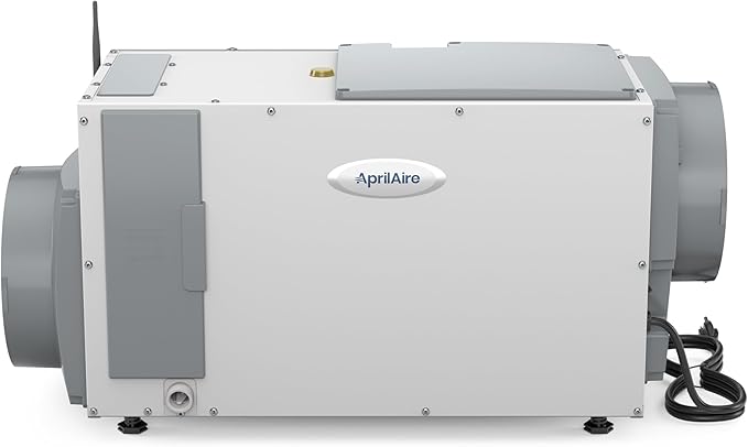 AprilAire E100W Wi-Fi Dehumidifier – 100 PPD for Crawl Spaces, Basements, Whole Houses up to 5,500 Sq. Ft., Part of the AprilAire Healthy Air System