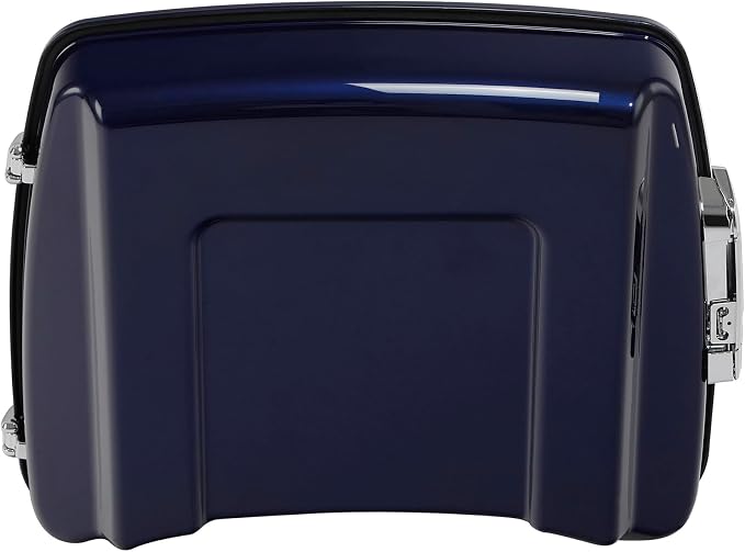 5.5" Razor Motorcycle Trunk W/Latch Key Fit For Harley 2014-2025 Touring CVO Road King Street Glide Electra Glide Ultra Limited Pack Zephyr Blue/Black Sunglo