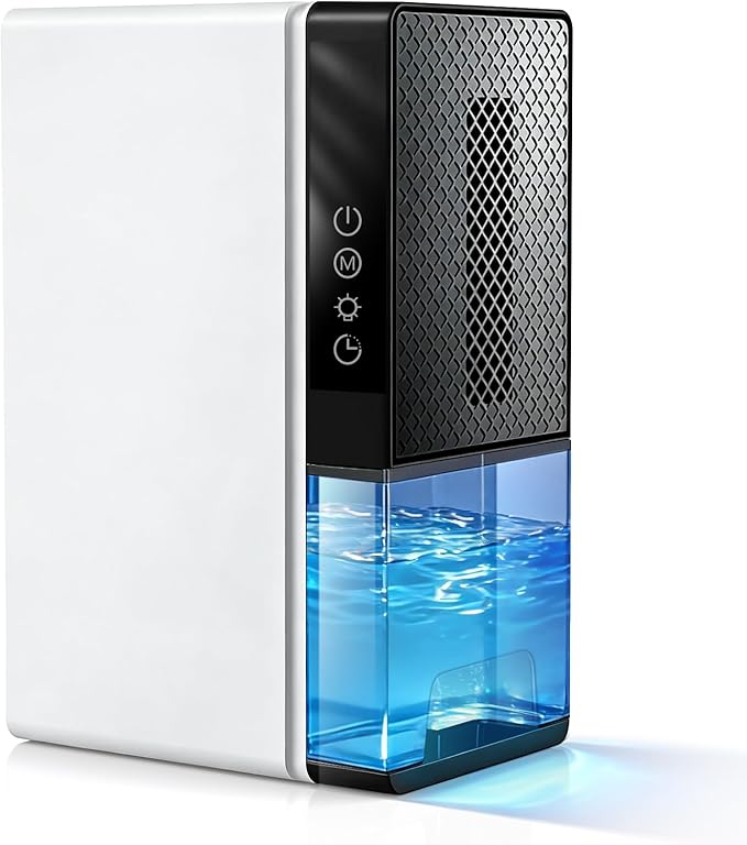 Dehumidifier, 95OZ Dehumidifier for Home 1000 Sq.Ft - Quiet with Auto Shut Off & Relaxing 7 Color Ambient Light,Ideal for Livingroom,Bedroom,Basement,RV,Closet