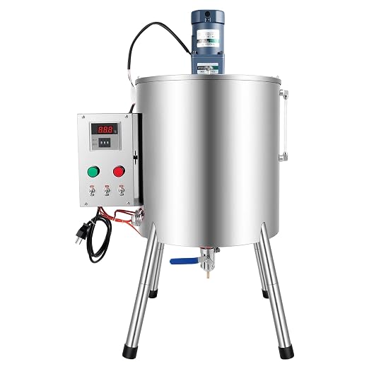 Heating Mixing Filling Machine,30L Paste Liquid Filling Machine Stainless Steel Stirring Tank Cream Liquid Filler Machine Paste Filler Lipstick Candle Heat Filler for Lipstick Shoe Polish Wax (30L)