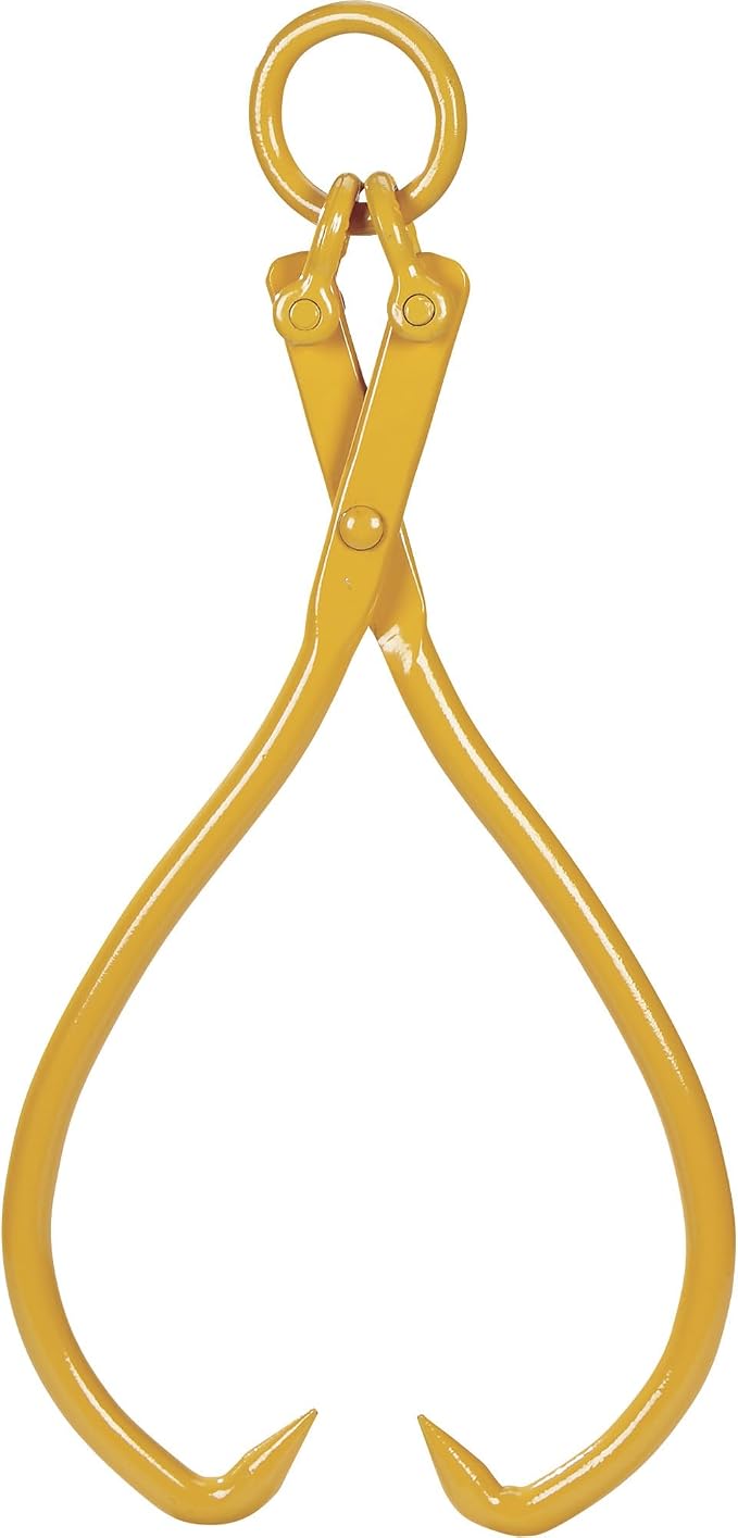 Roughneck Lifting Log Tongs, 25in. Jaw Opening, 1,500-Lb. Capacity | 2504Q048, Firewood and logging use, Durable construction, Controlled operation, Property maintenance use, Easy setup