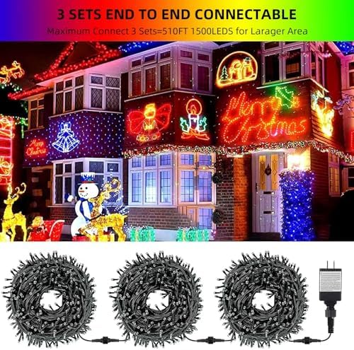 MZD8391 170FT 500LED Color Changing Christmas Light,Christmas Tree Light