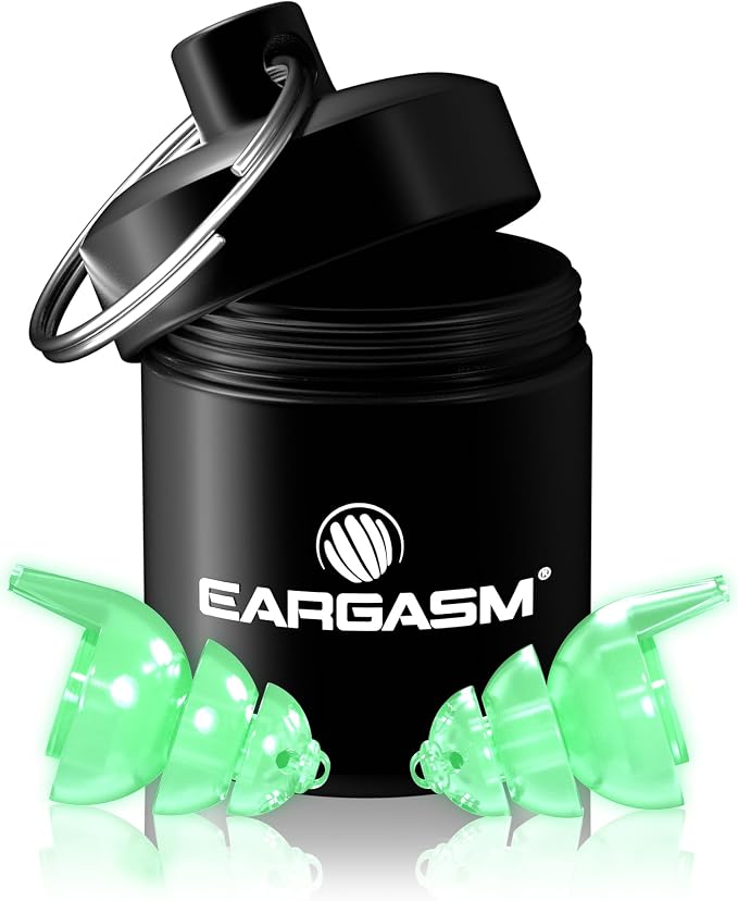 Eargasm Smaller Ears Afterglow Earplugs for Concerts, Festivals, Musicians, Night-Life Hearing Protection - Reusable Ear Plugs for Small Ear Canals, High Fidelity Noise Reduction up to 21 dB