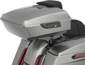 Advanblack Road Glide Tour Trunk Pack Mercury Silver Chopped Tour Trunk Pack Backrest Pad for '97-'25 Harley Touring Road King Street Glide Electra Glide CVO models