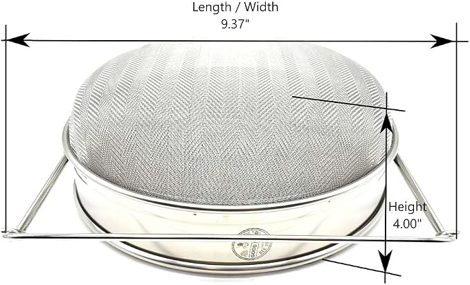 Food Grade 304 Double Sieve Stainless Steel Bucket Top Honey Strainer, Filter for Honey processing/Extraction and Filter
