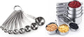 U-Taste 18/8 Stainless Steel Measuring Spoons Set of 9 and Measuring Cup Set of 7 for Dry and Liquid Ingredient with Engraved Measurement