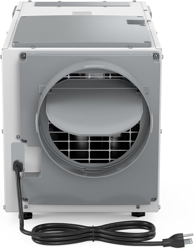 AprilAire E100 Whole House Dehumidifier for Basement & Crawl Space – 100-Pint High-Capacity Commercial Dehumidifier for Homes Up to 5,500 Sq. Ft. with Pump, Drain Hose, & Hanging Kit for DIY Install