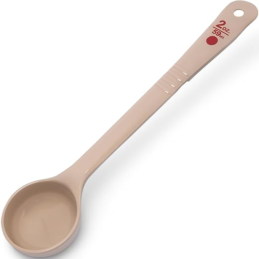Carlisle FoodService Products Long Handle Measuring Spoon 2 Ounces Beige - (Pack of 12)