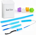 10Pcs Dryer Vent Cleaner Kit - Reusable Dryer Balls - Metal Lint Bin | Laundry Room Organization with Dryer Cleaning Kit & Dryer Lint Vacuum Attachment & Lint Trash Can & Washer Balls