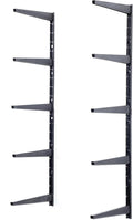 Delta Minimalistic Black Shelf Brackets Cycle, Set of 10 Fully Adjustable 12-inch Heavy Duty Shelf Brackets, Holds Up to 480 lbs, Modern Shelf Bracket for Wood Shelves