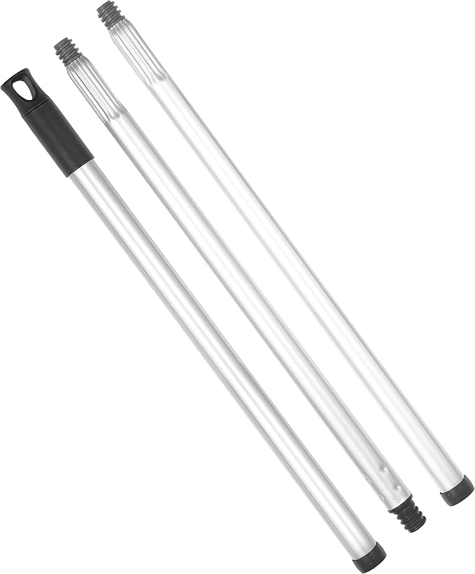 Superio Lightweight Essential Household Broom with Metal Handle (Grey)