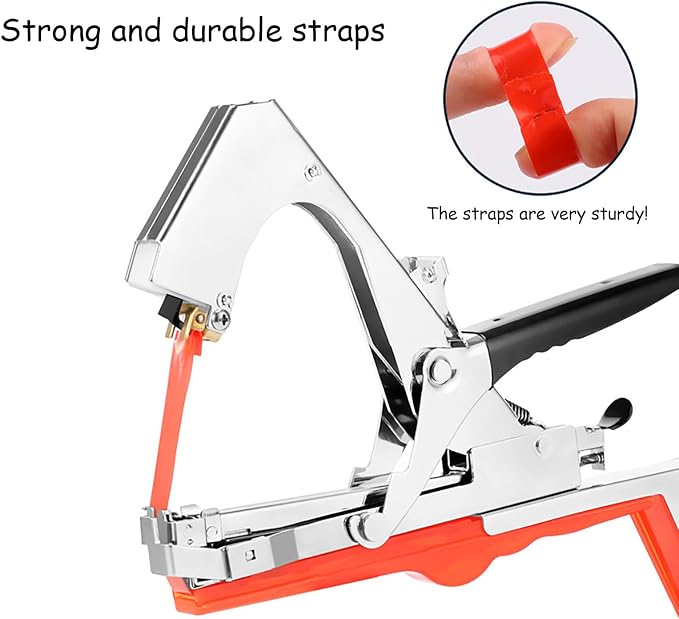 Plant Tying Machine Plant Tying Machine with Green Tape Plant Tying Tool Garden Tape Gun Plant Tying Machine Tool Grape Tying Machine Tomato Tying Machine Cucumber Tying Gun Tying Device