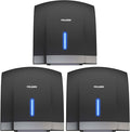 Hand Dryers for Bathrooms Wall Mount 3 Pack Black Efficient Warm Cold Wind Blower Quick Drying for Commercial Industry Restrooms