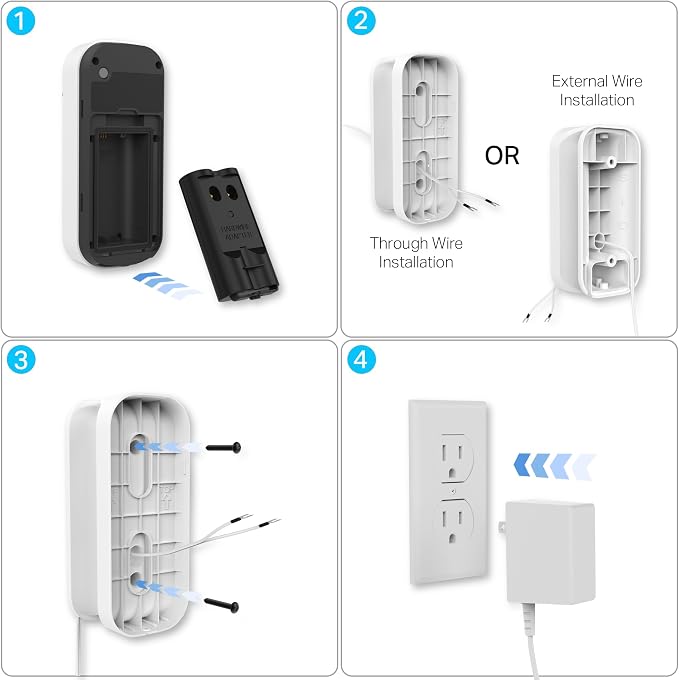 myQ Smart Garage Door Video Keypad Wired Power Adapter Kit-Works with Chamberlain, LiftMaster and Craftsman openers, White