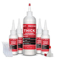 Starbond Thick CA Glue Complete Refill Kit (16 oz) – Gap Filler Cyanoacrylate Super Glue with Extra Bottles, Caps, Microtips & Yorker Spout for Woodworking, Carpentry, Hobby Models, Archery Fletching