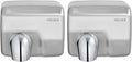 Commercial Hand Dryer Wall Mounted 2PCS,Stainless Steel Electric Hand Dryer for Bathroom,1600 W Automatic High Speed Warm Wind Hand Blower,110V Plug in,8-10s Second Dry,for Industry Business Restrooms