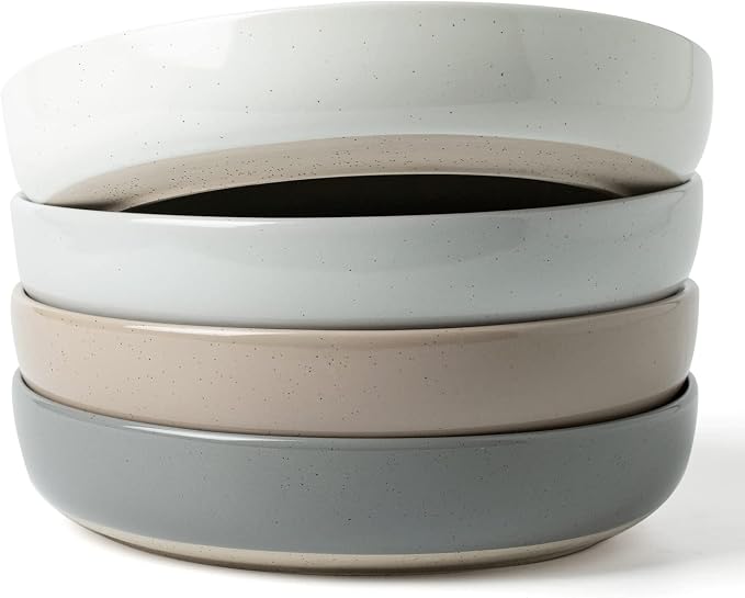 famiware Milkyway 33 oz Bowl Set, Pasta Bowls Set of 4, Salad Bowls Perfect for Your Friend for Housewarming, Thanksgiving, Christmas, Multicolor
