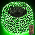 KNONEW 403FT 1000 LED Christmas String Lights Outdoor Green Wire Fairy Light 8 Modes & Timer Plug in Waterproof LED String Lights for Xmas Yard Tree Wedding Party Holiday Decorations(Green)
