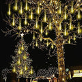 Warm White Icicle Lights Outdoor for Christmas New Year Party Yard Decor