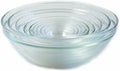 Duralex Made In France Lys Stackable 9-Piece Glass Bowl Set,Clear