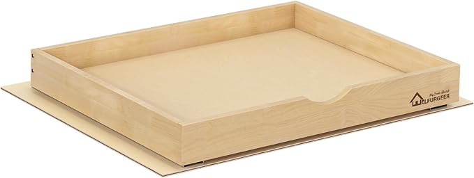 WelFurGeer Premium Birchwood Pull-Out Cabinet Drawers, 26" W x 21" D Pull Out Cabinet Organizer, Heavy-Duty Cabinet Organizer with Easy Installation, Space-Saving Pullout Drawer for Home & Kitchen