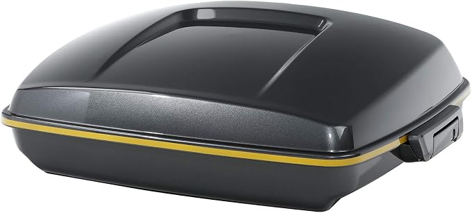 Gold/Black Geometric Shape Fade ABS 5.5" Razor Trunk Fit For Harley 2014-2025 Touring CVO Road King Street Glide Electra Glide Ultra Limited Pack