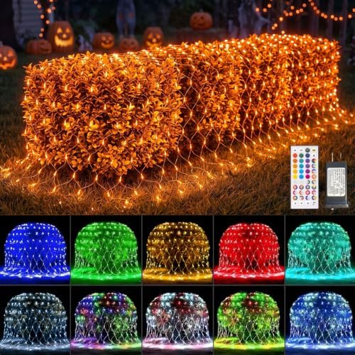 LitHome 240 LED Christmas Net Lights Outdoor Connectable, 14.8FT x 5FT