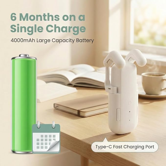 Smart Electric Curtain Opener Bluetooth Remote 20m Range | 4000mah Type-C Battery 6-Month Runtime | Compatible Roman T U Tracks | Easy Installation For Home Office Seniors