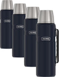 THERMOS Stainless King Vacuum-Insulated Beverage Bottle,40 Ounce,Midnight Blue,(Pack of 4)
